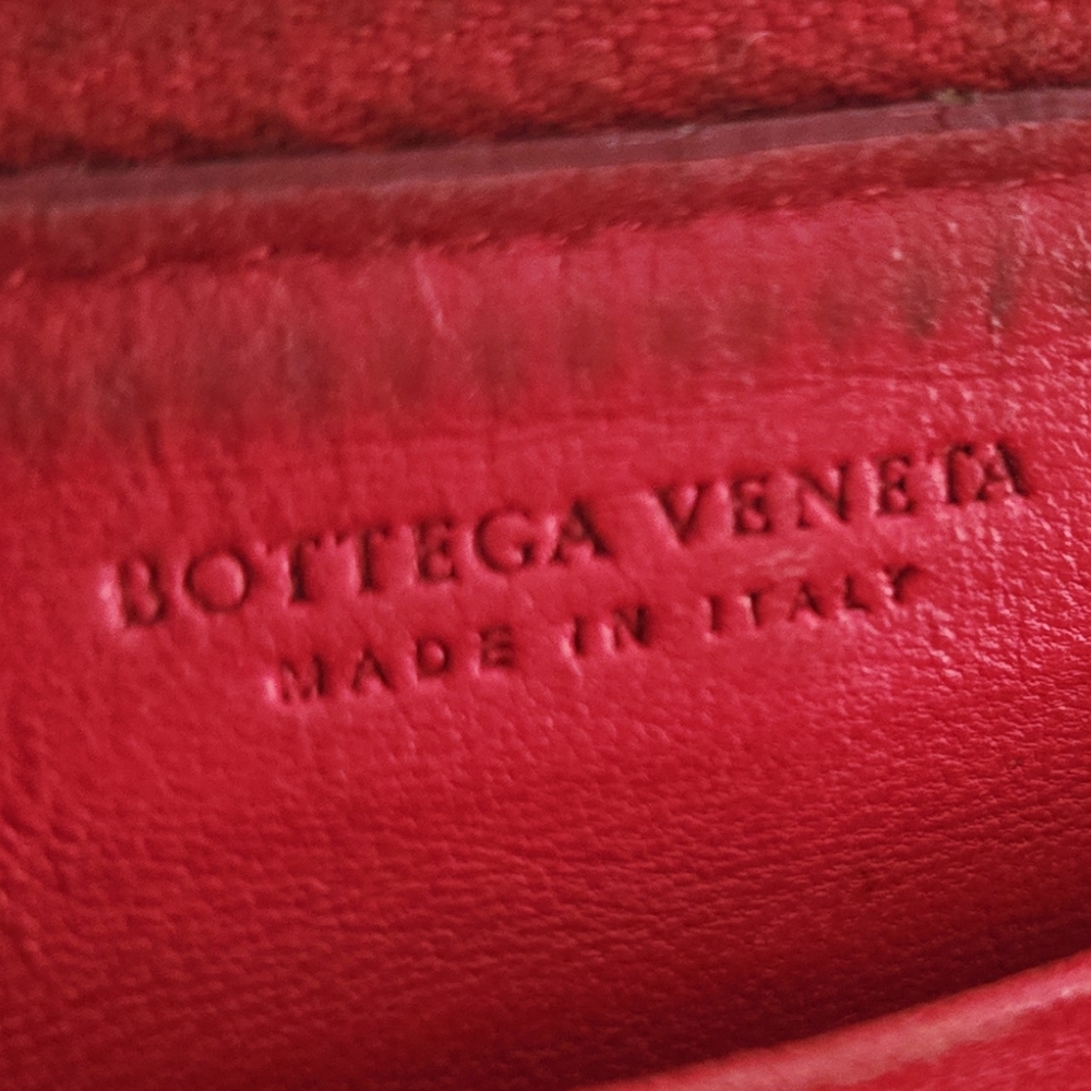 Authentic BOTTEGA VENETA Intrecciato Weaved Leather Wallet WOC Crossbody Clutch - Picture 14 of 15